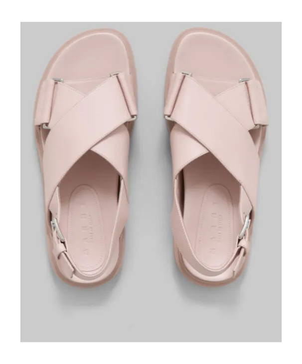 Logo Embossed Buckled Sandals