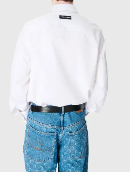 Moon Laser Wash Denim Baggy Jeans