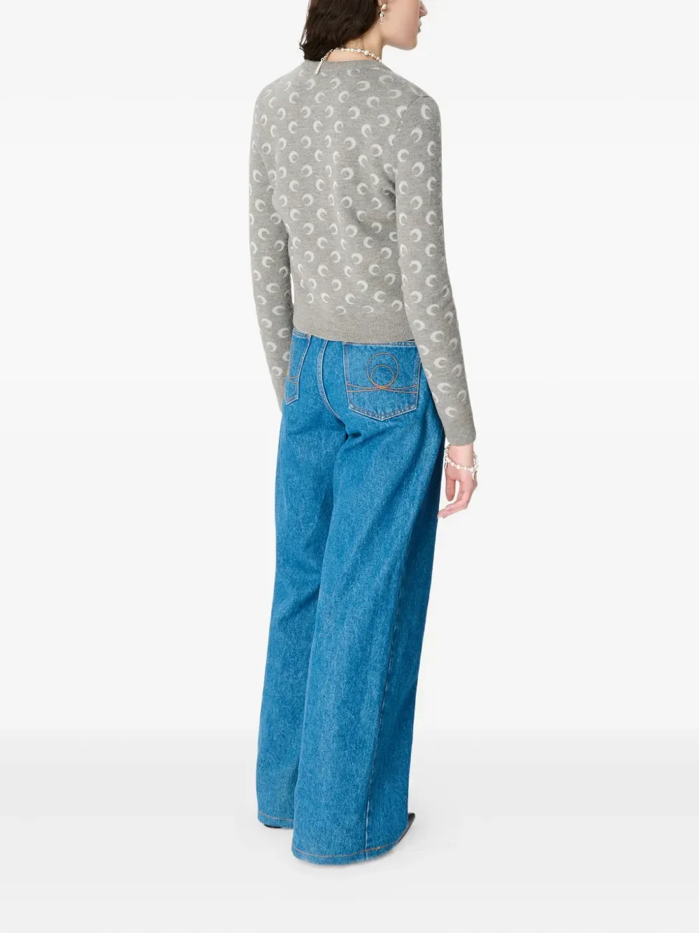 High-Waisted Flared Jeans
