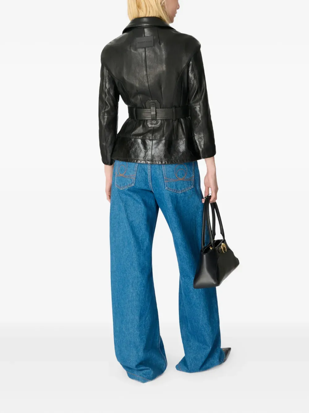 High-Waisted Flared Jeans