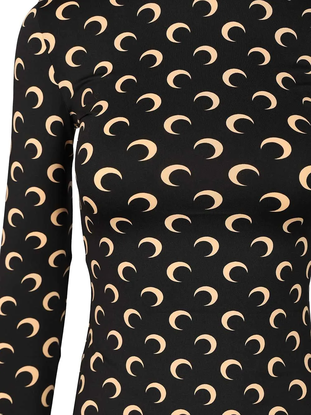 Printed High-Neck T-Shirt