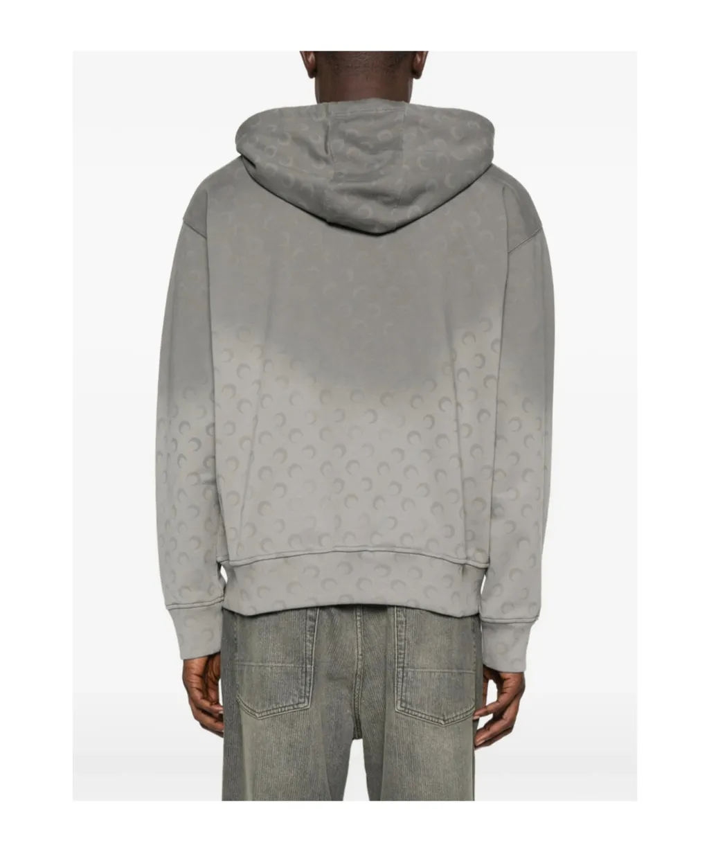 Moon Faded Fleece Zipped Hoodie