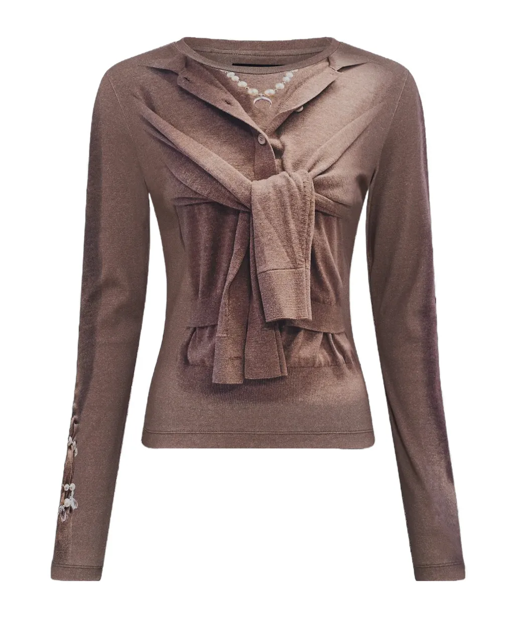 Tie Detailed Knit Sweater