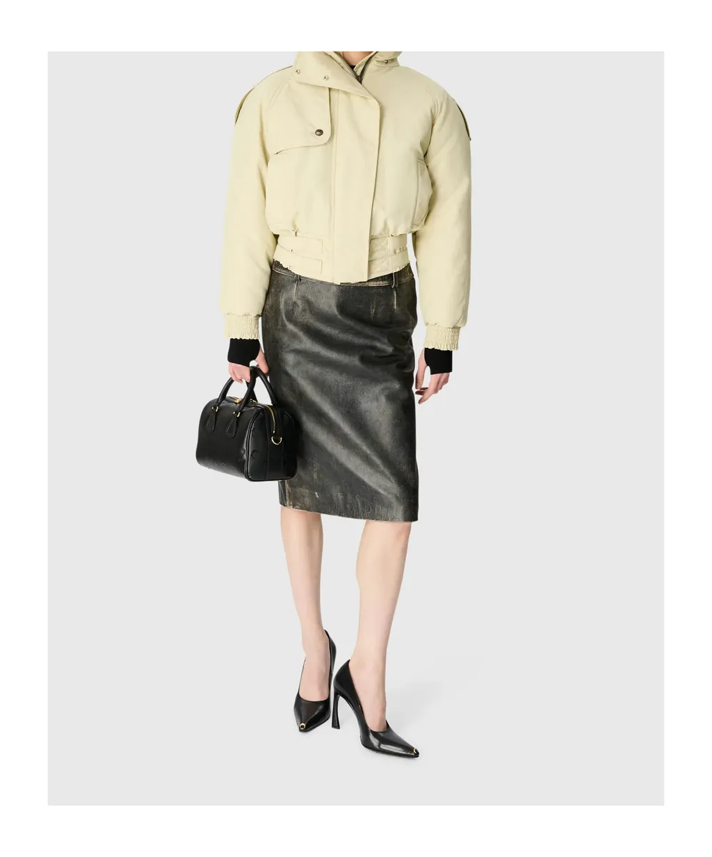 High-Neck Bomber Jacket