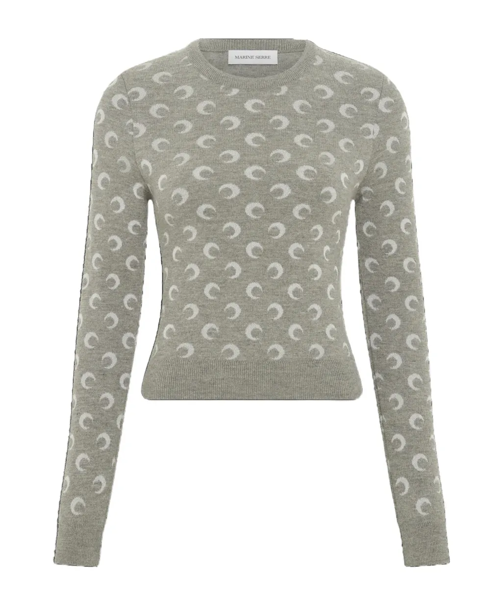 Moon Jacquard Knitted Sweater