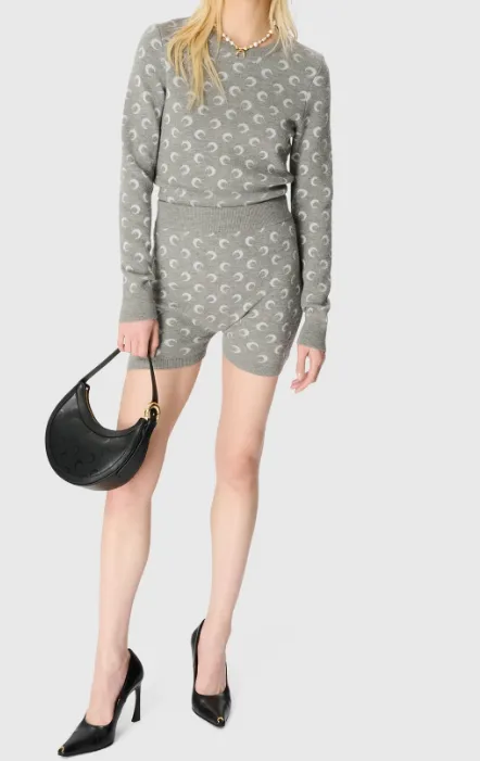 Moon Jacquard Knitted Sweater