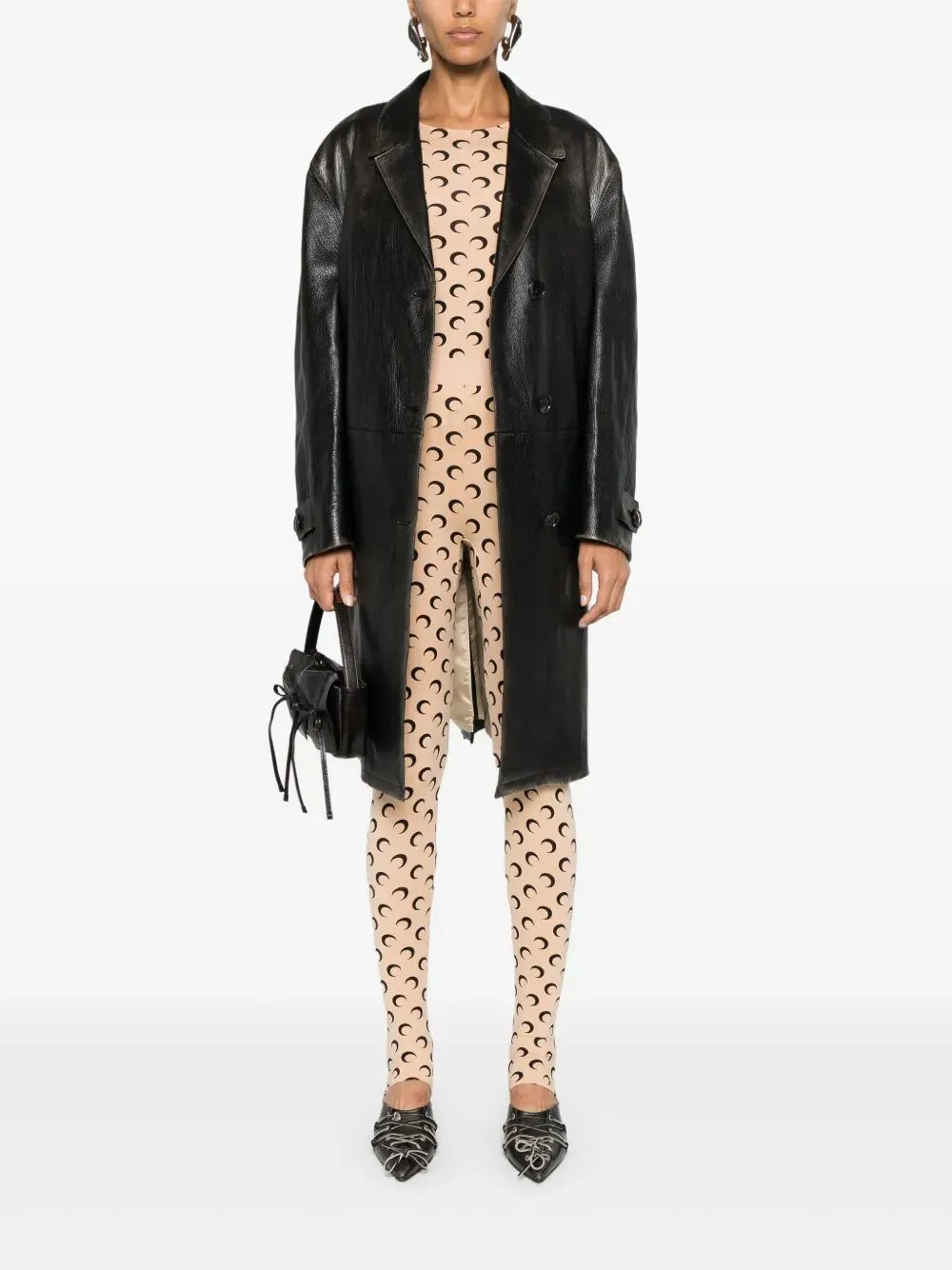 Moon Printed Skinny-Cut Leggings