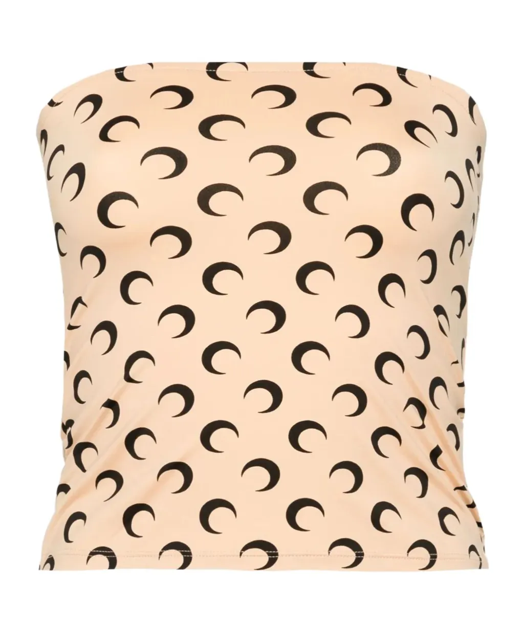 All-Over Moon Printed Top