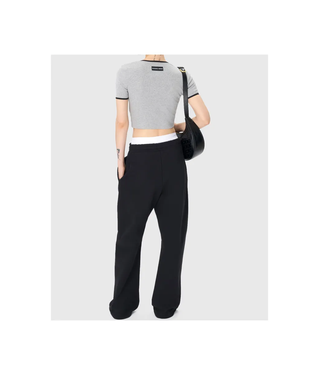 Logo Detailed Cropped Top