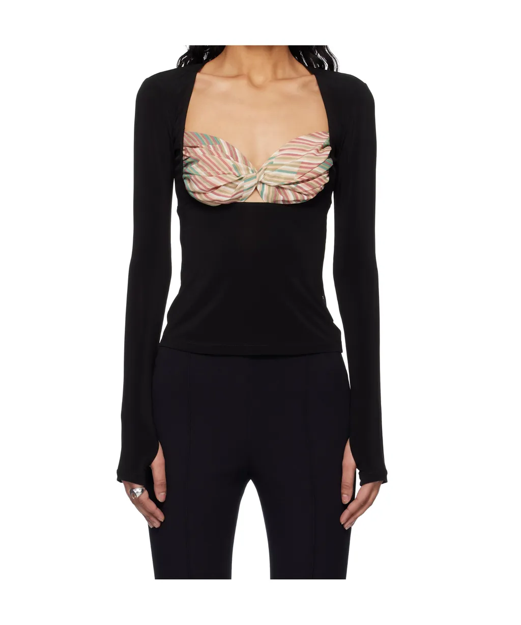 Detailed Long-Sleeved Blouse