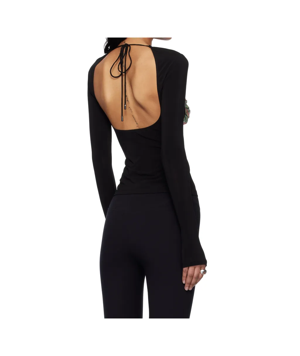 Detailed Long-Sleeved Blouse