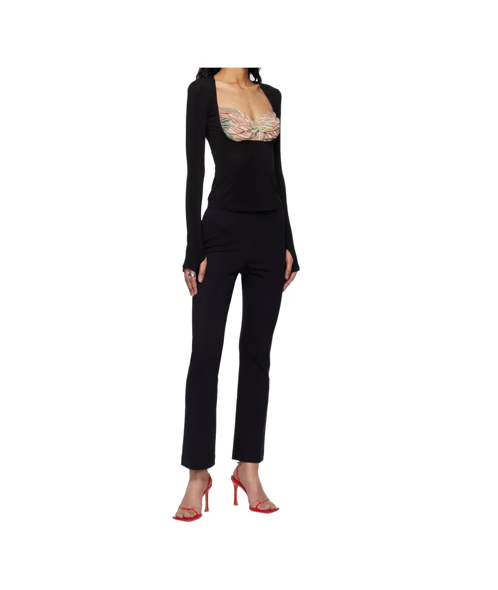 Detailed Long-Sleeved Blouse