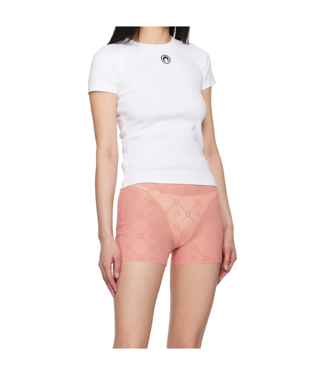 Crescent Moon Embroidered Crewneck T-Shirt