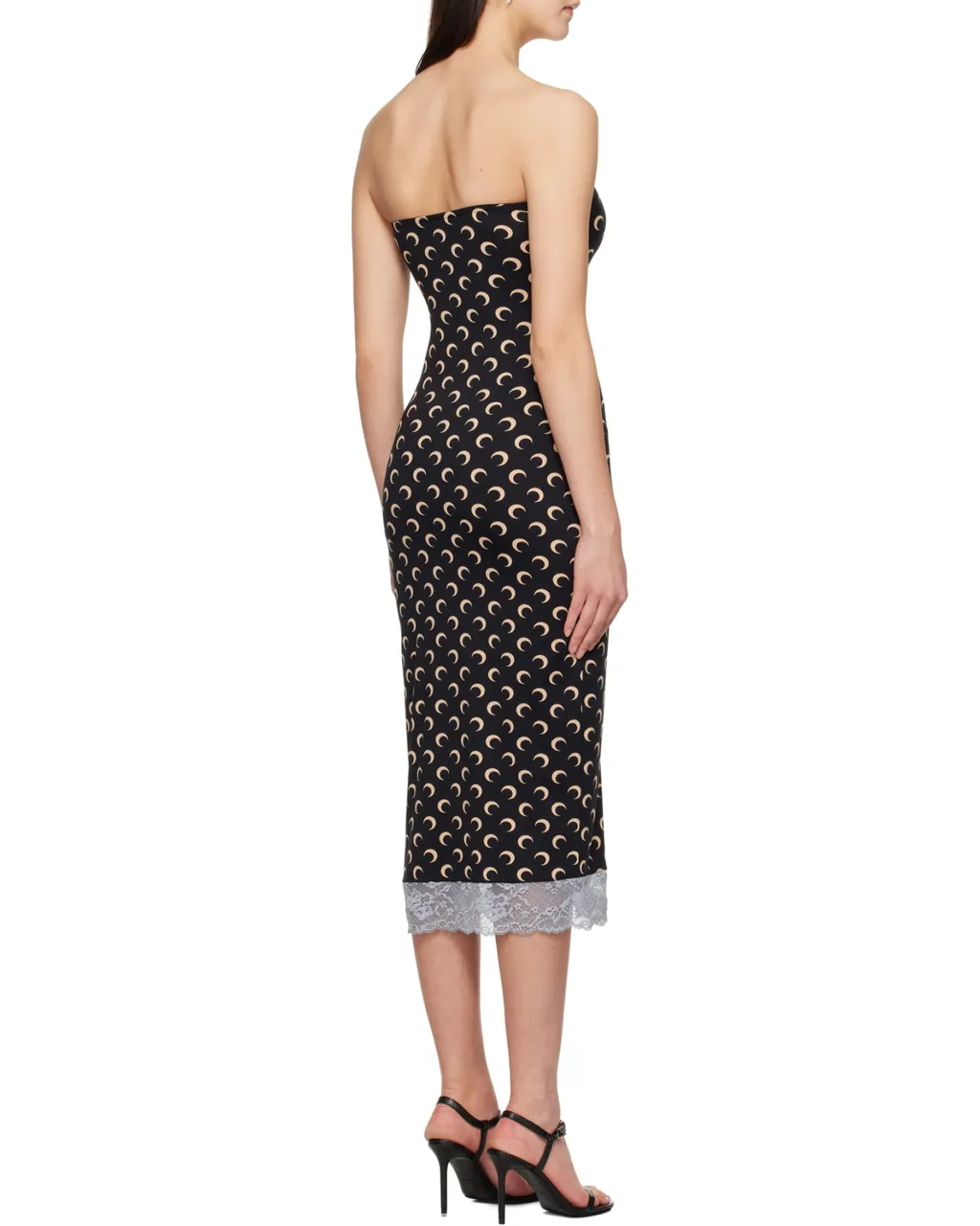 Crescent Moon Jersey Midi Dress