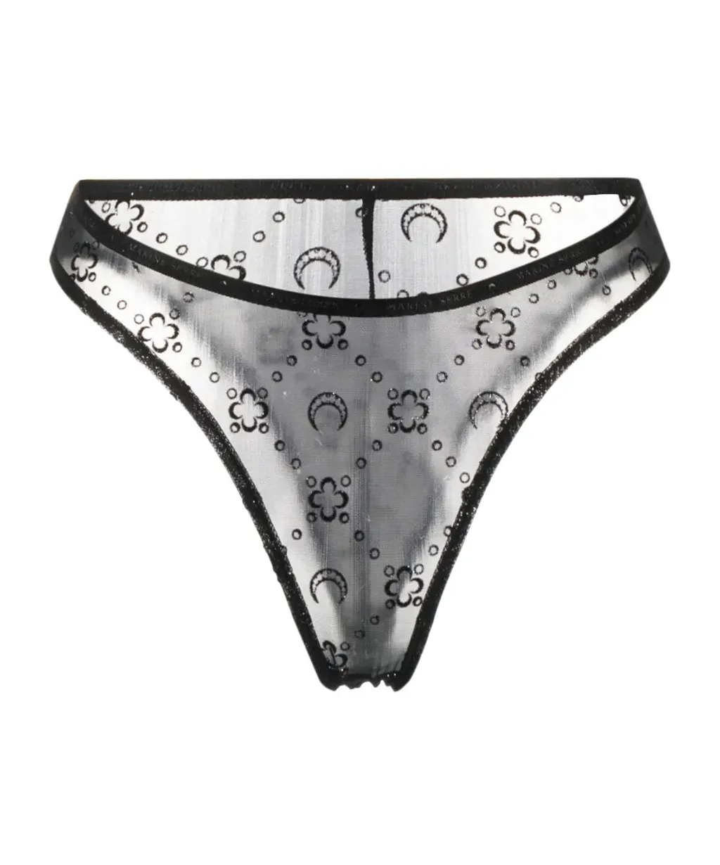 Mesh Flock Glitter Briefs