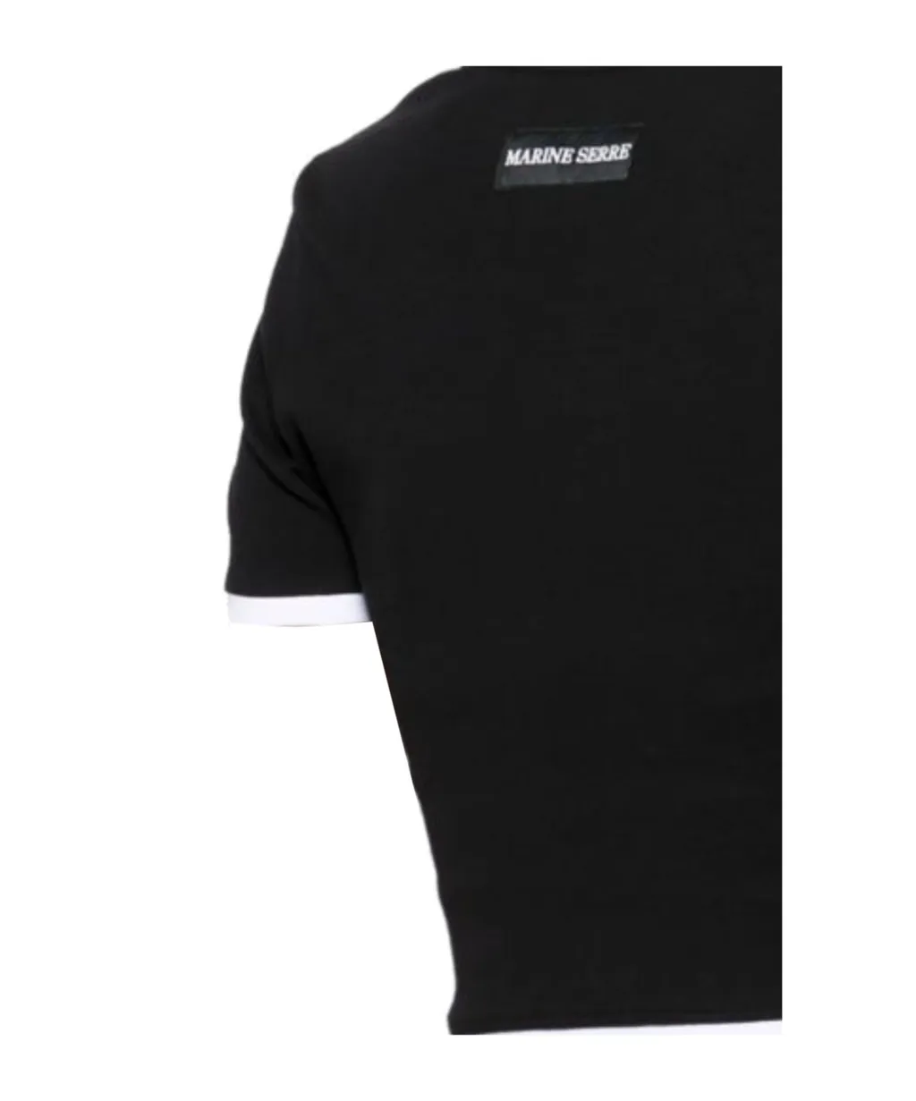 Moon Logo Jersey Cropped Top