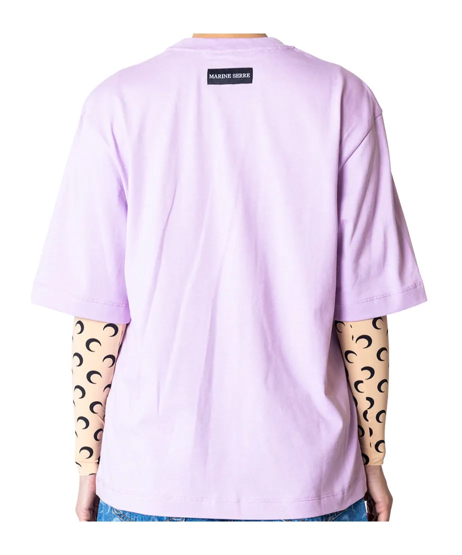 Moon Embroidered Jersey T-Shirt
