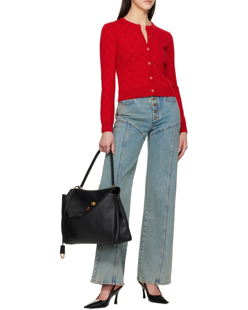 Moon Laser Denim Flare Jeans
