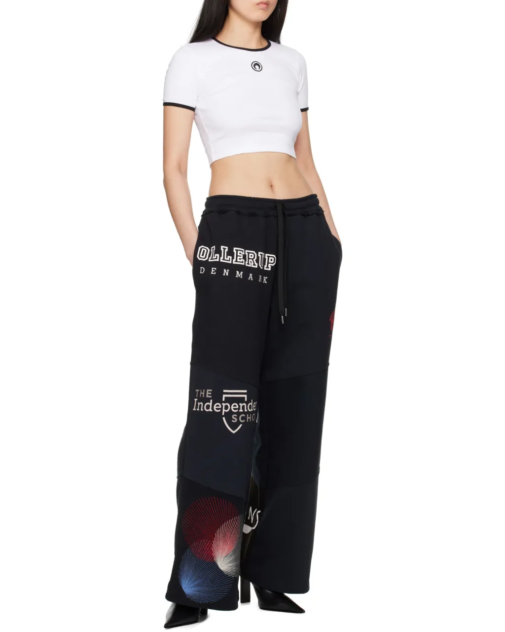 Moon Logo Jersey Cropped Top