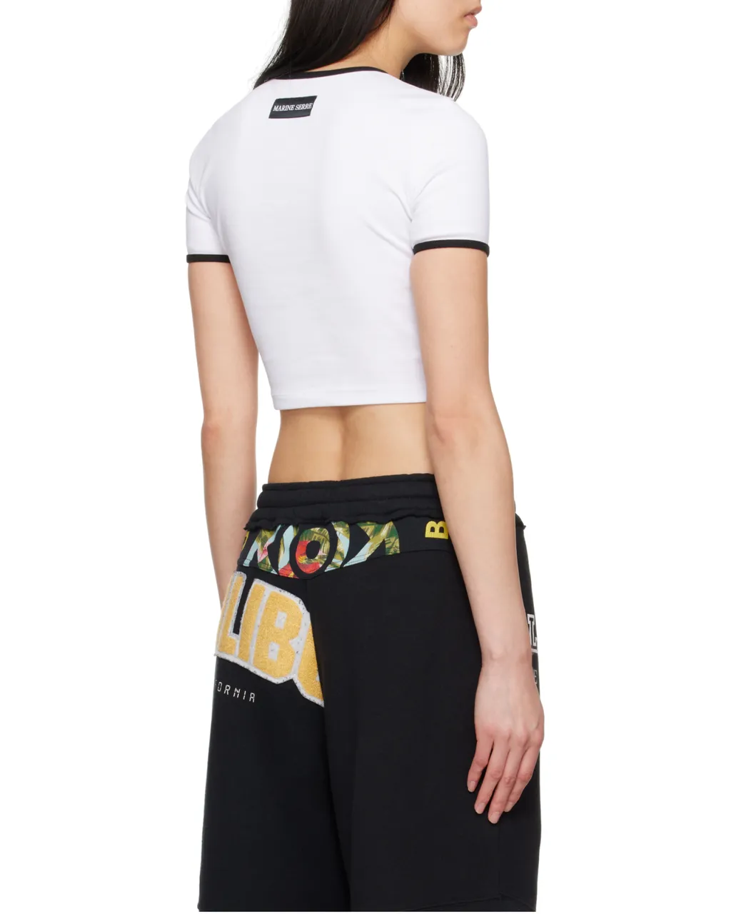 Moon Logo Jersey Cropped Top