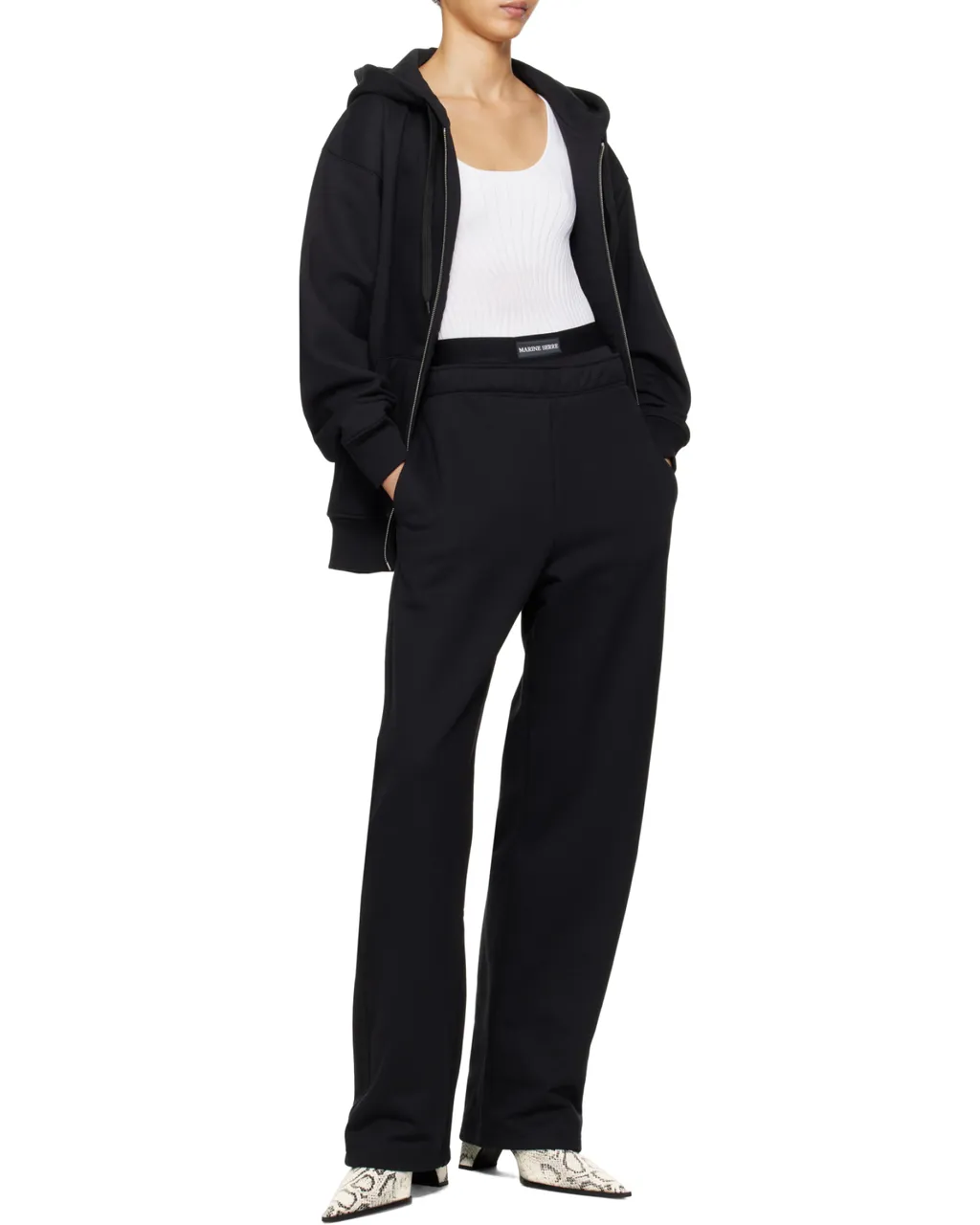 Elastic Waist Casual Pants