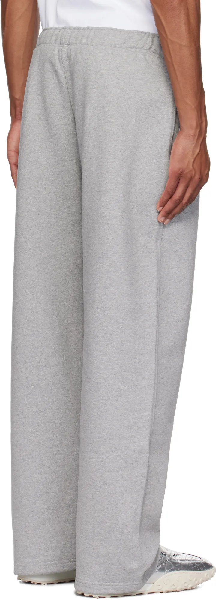 Logo Embroidered Straight-Leg Trousers