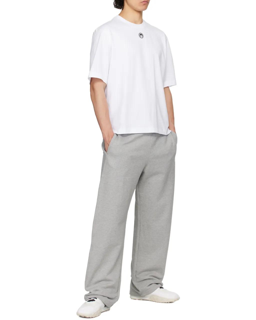 Logo Embroidered Straight-Leg Trousers