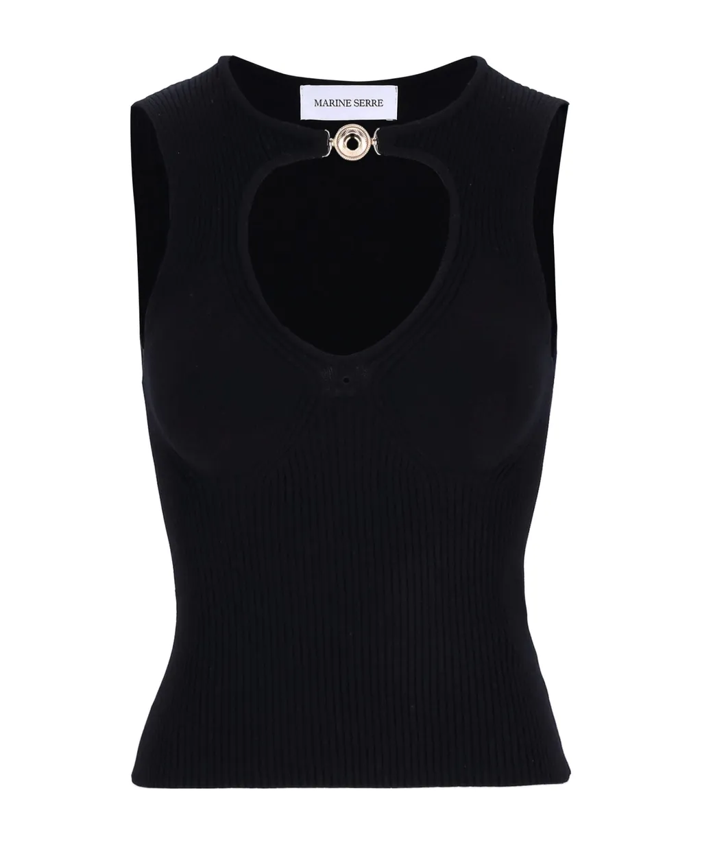 Cut-Out Detailed Knitted Top
