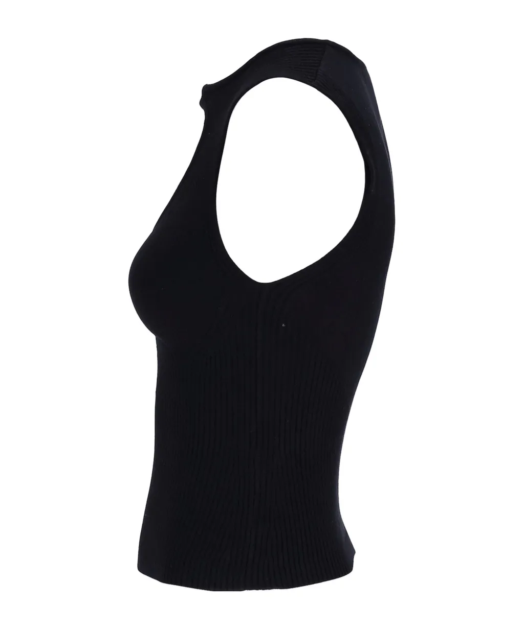 Cut-Out Detailed Knitted Top