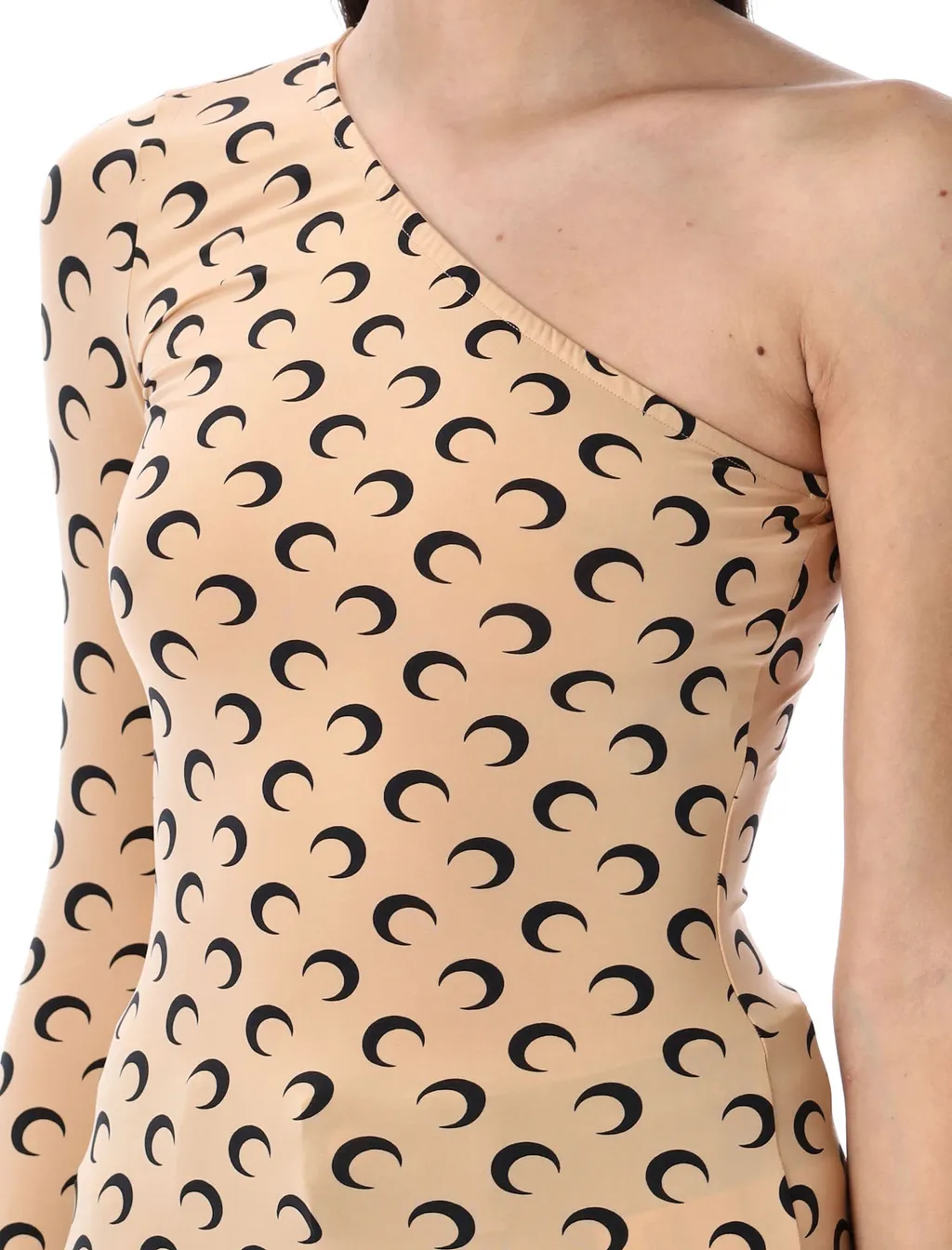 Recycled Moon Jersey Second Skin Asymmetric Top