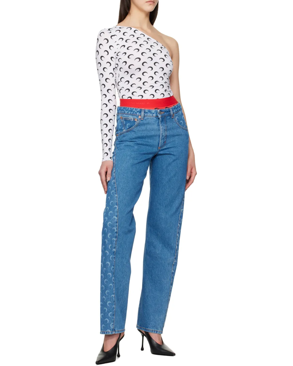Recycled Moon Jersey Second Skin Asymmetric Top