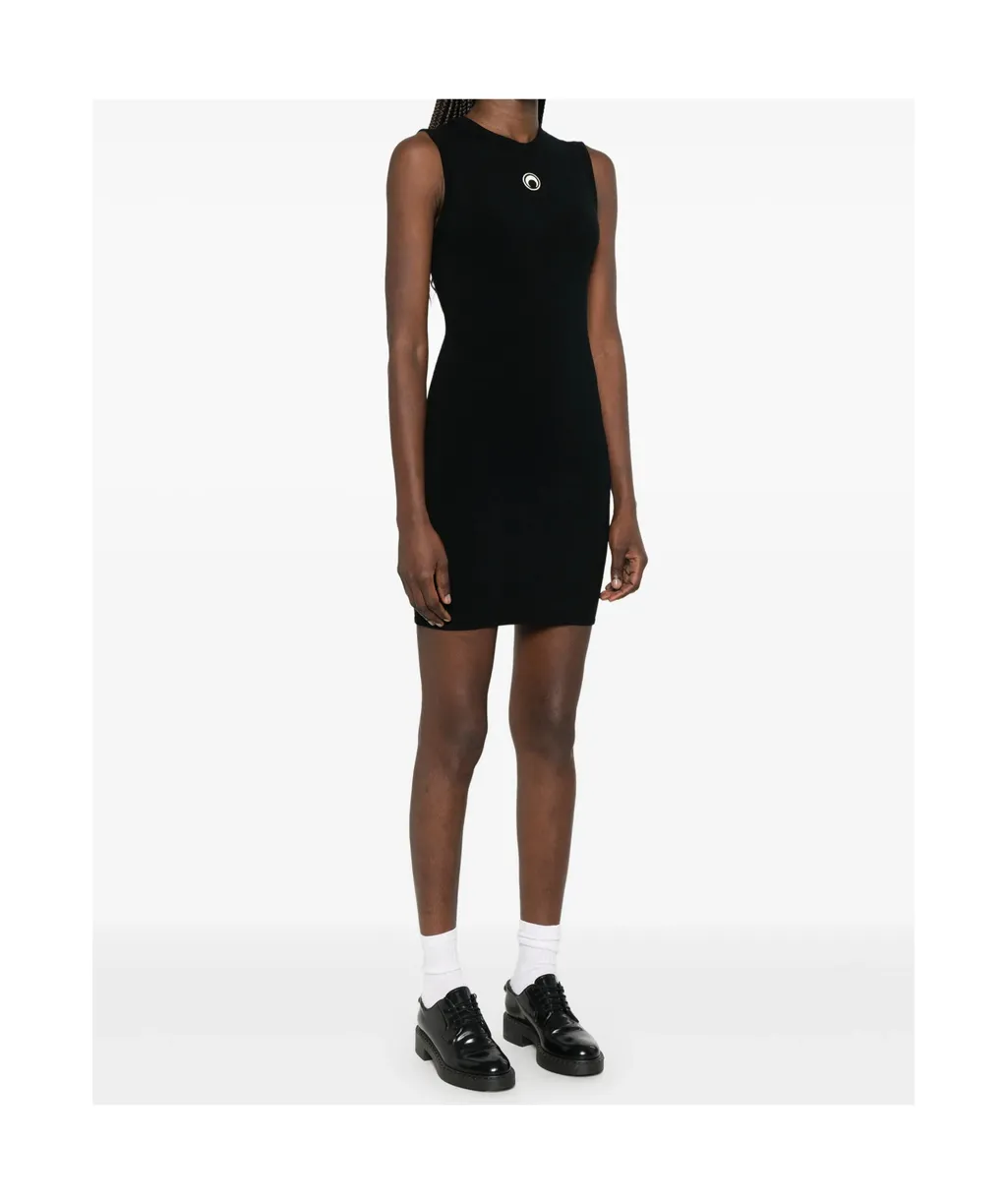 Crescent Moon Sleeveless Mini Dress