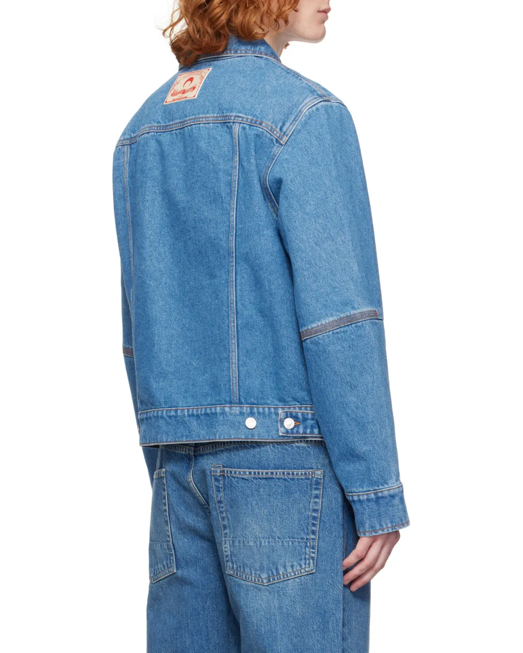 Moon Laser Buttoned Denim Jacket