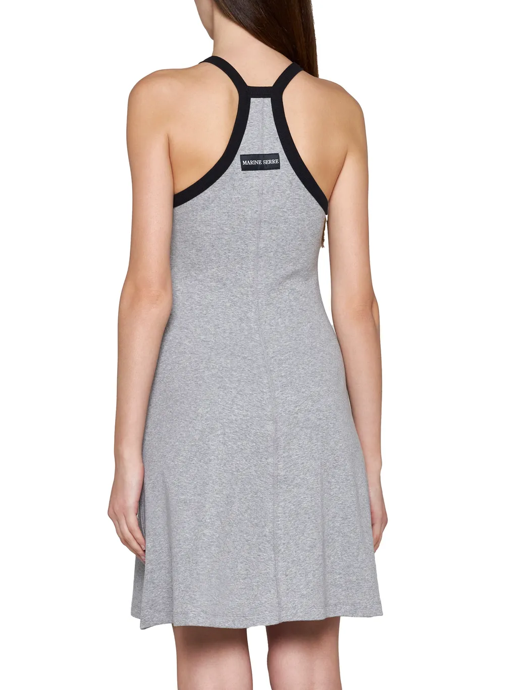 Moon Embroidered Halter-Neck Dress