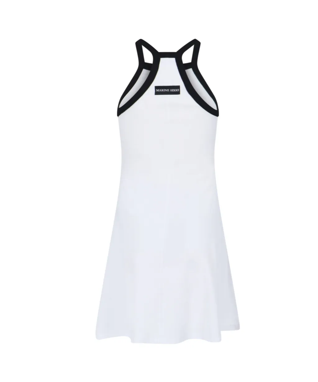 Moon Embroidered Sleeveless Dress