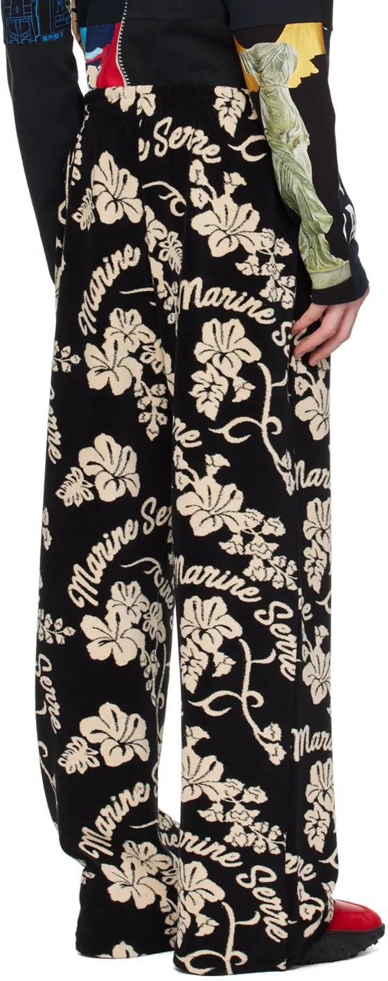 Pattern Jacquard Sweatpants