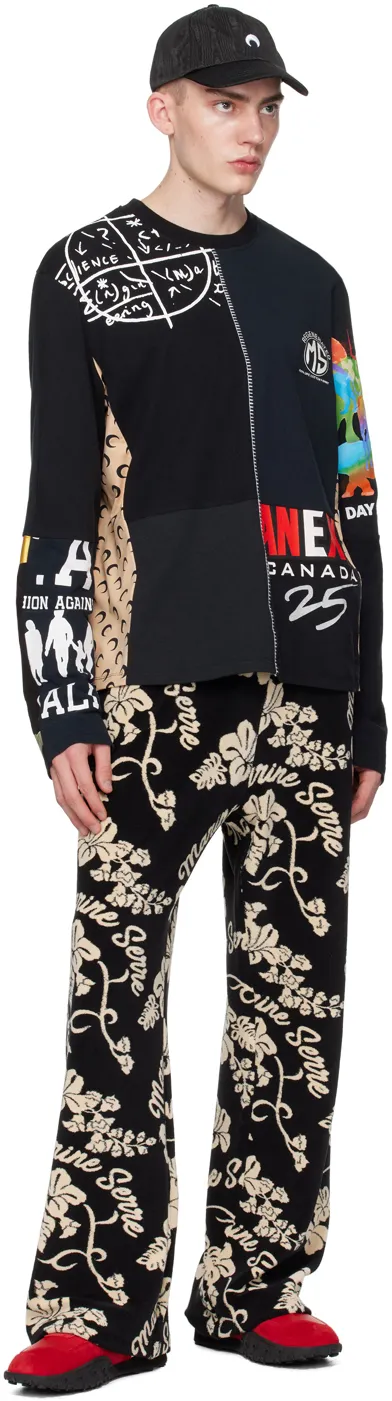 Pattern Jacquard Sweatpants