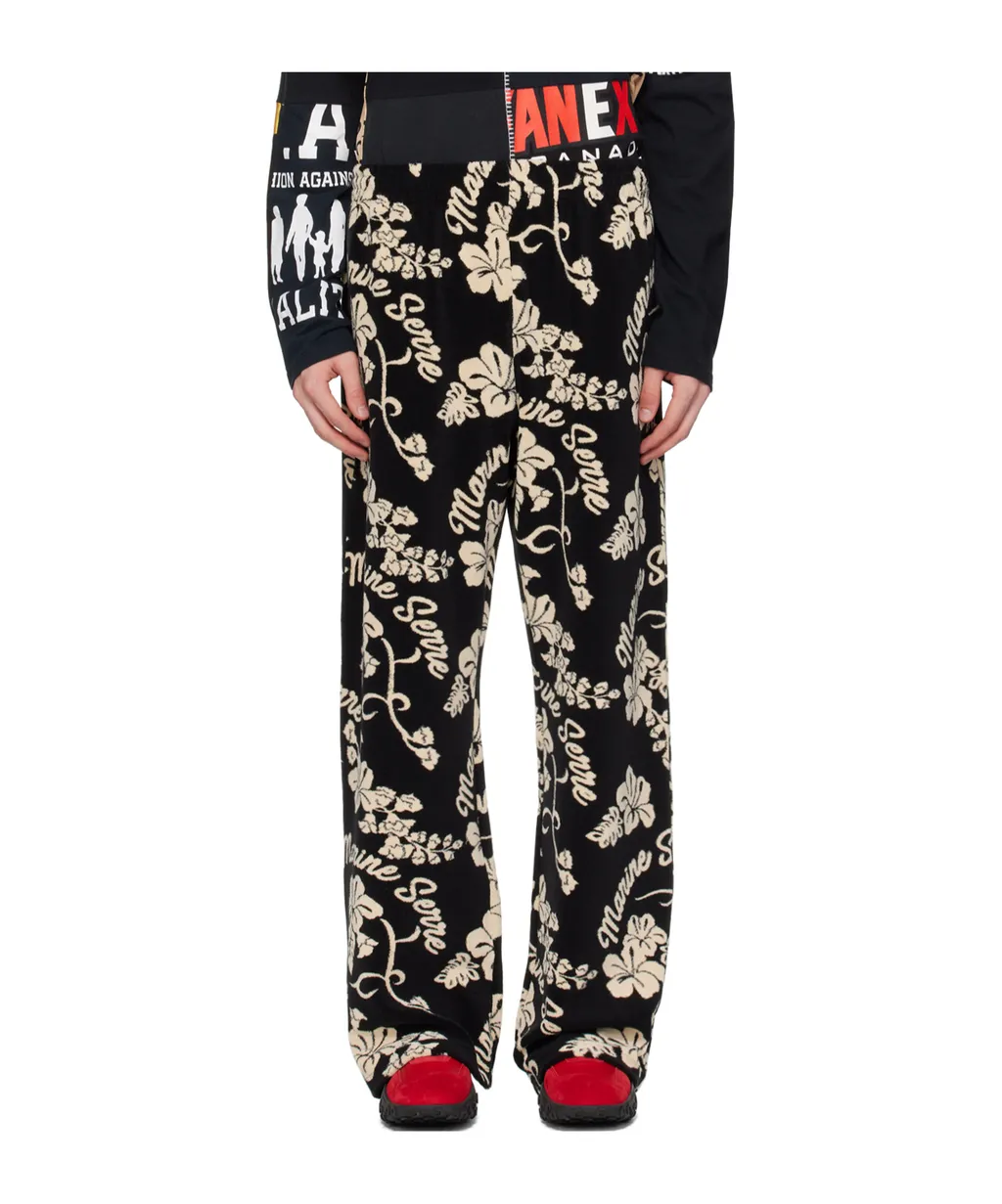 Pattern Jacquard Sweatpants