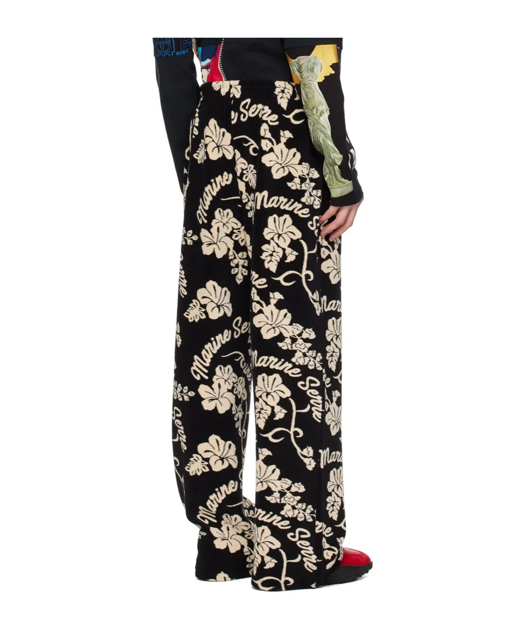 Pattern Jacquard Sweatpants