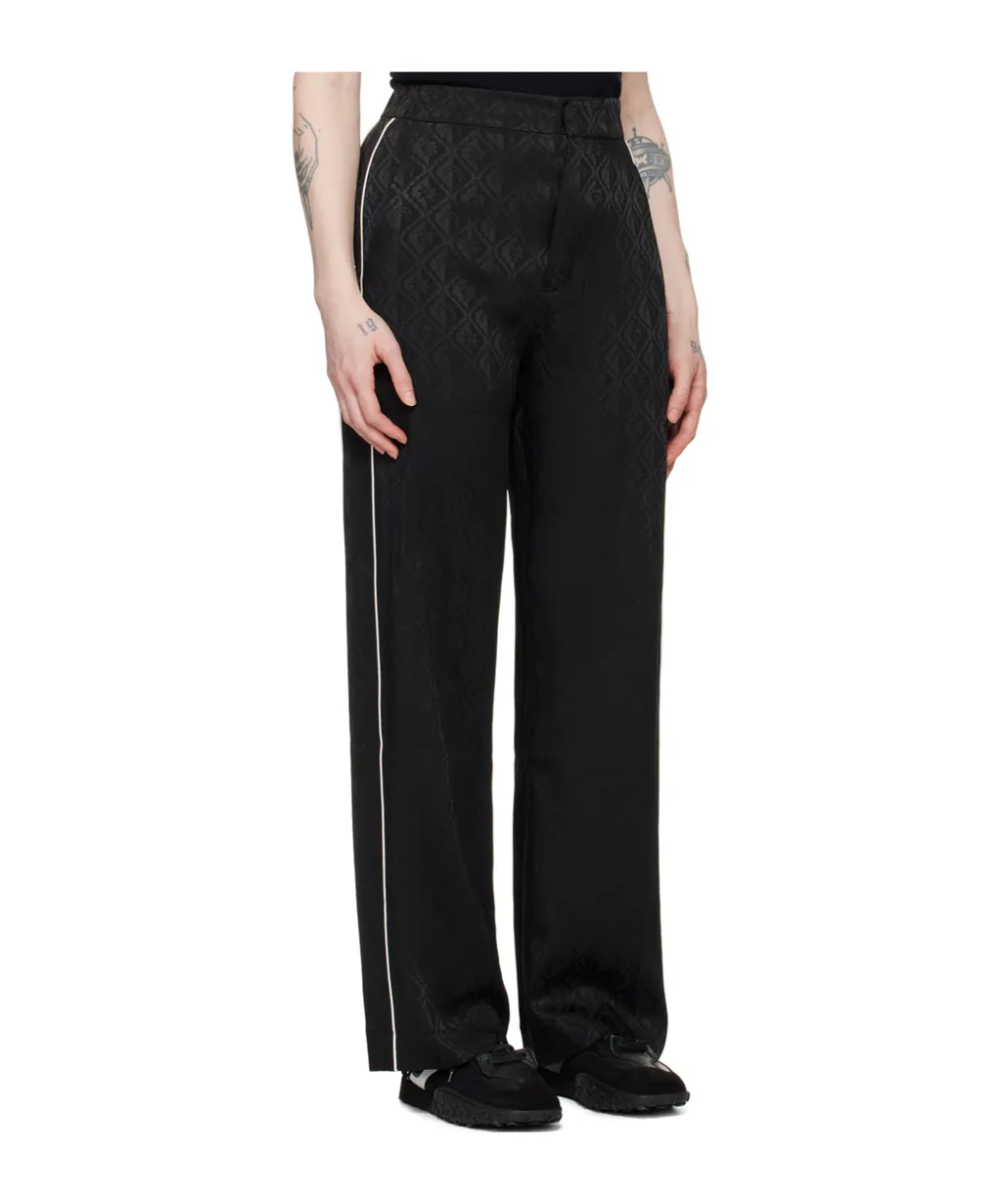 Jacquard Logo Pattern Casual Pants
