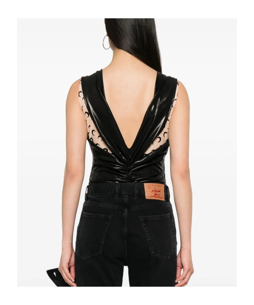 V-Neck Sleeveless Bodysuit