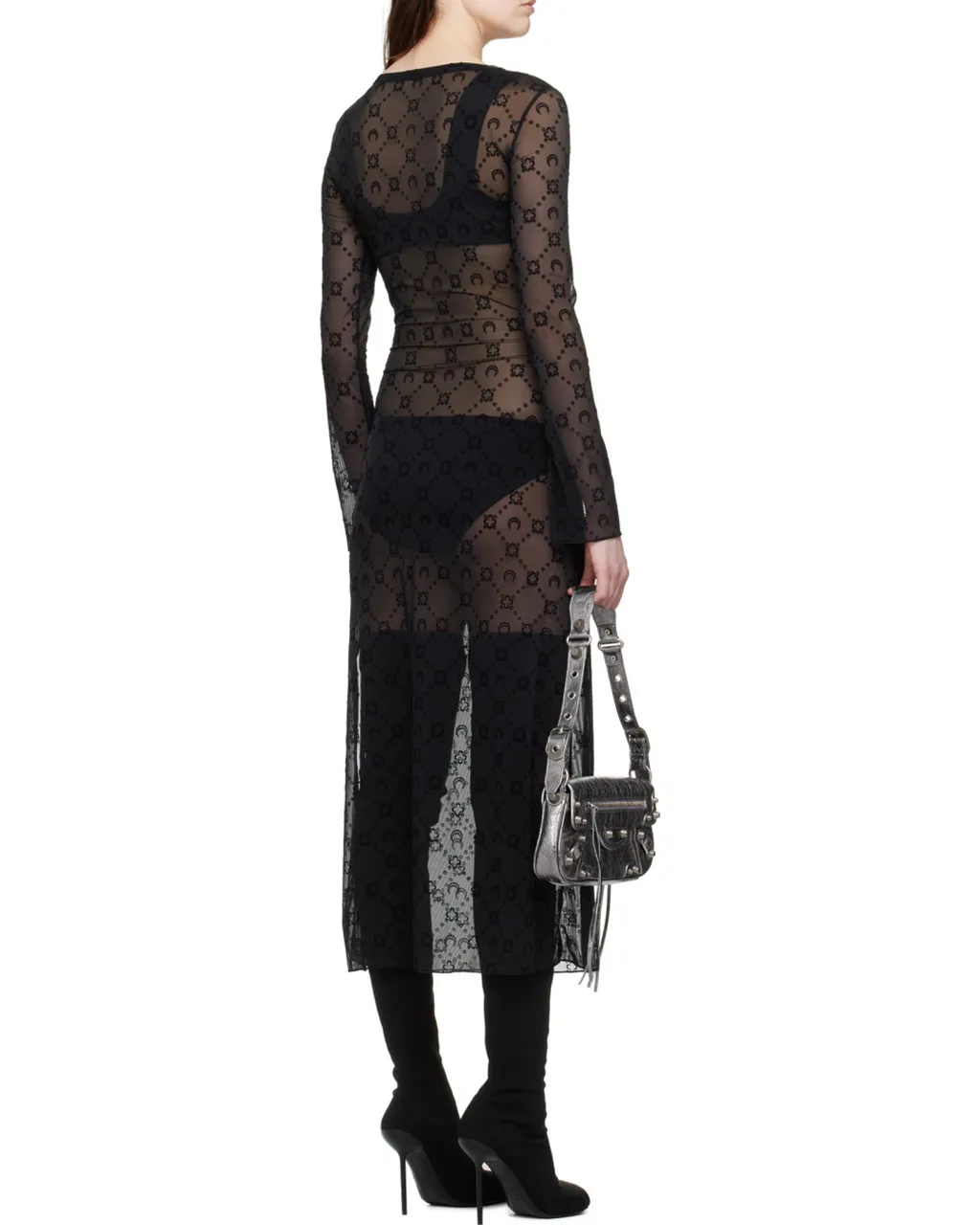 Moonogram Long-Sleeved Dress