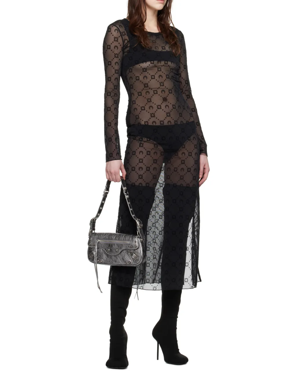 Moonogram Long-Sleeved Dress