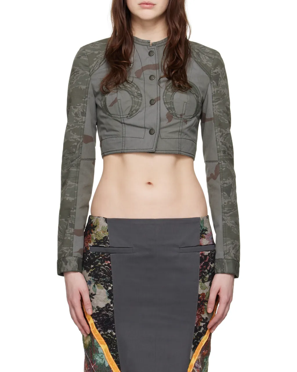 Round Neck Short Casual Jacket