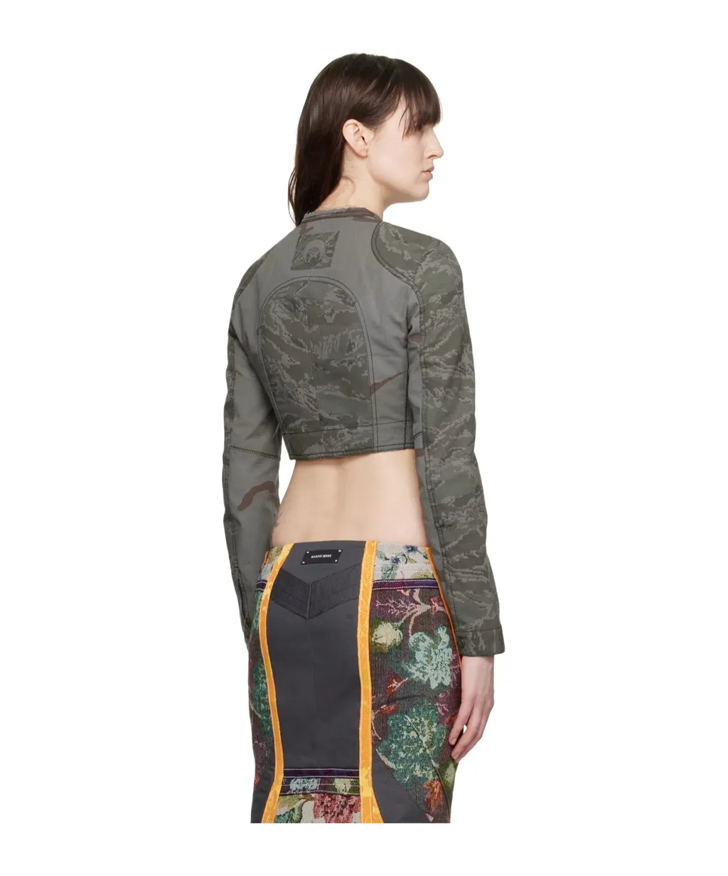 Round Neck Short Casual Jacket