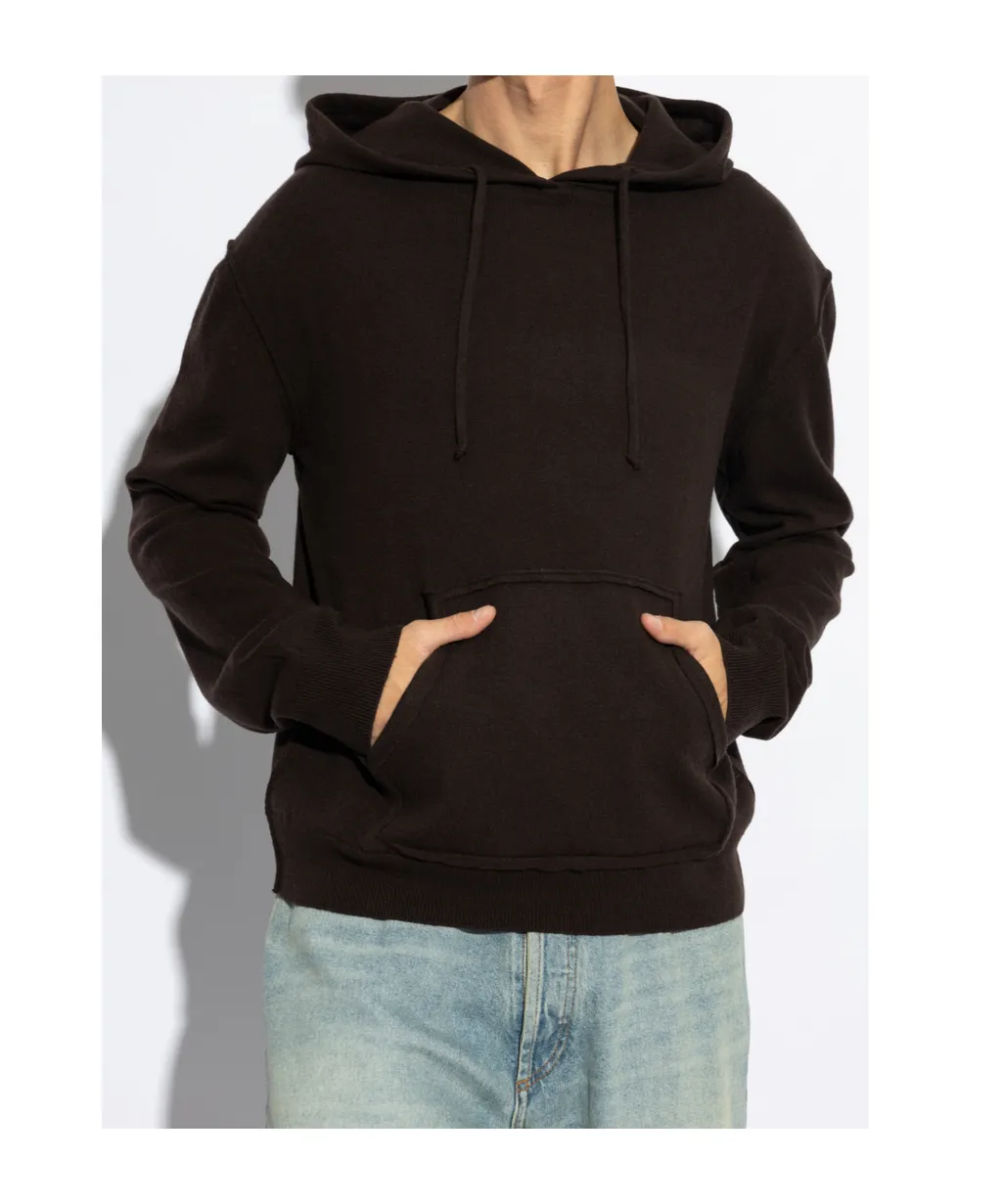 Drawstring Knit Hoodie
