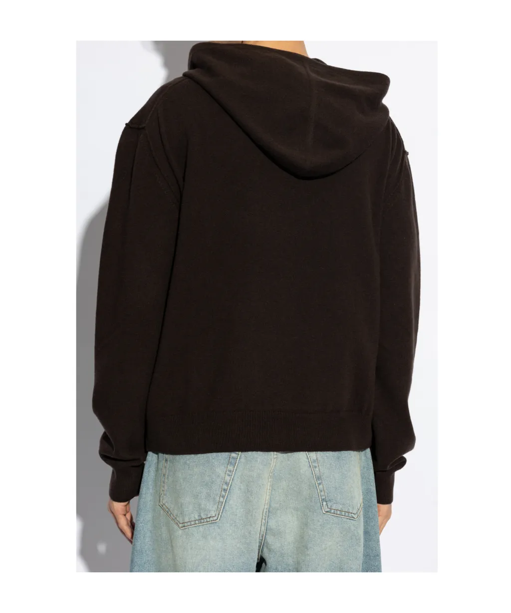 Drawstring Knit Hoodie