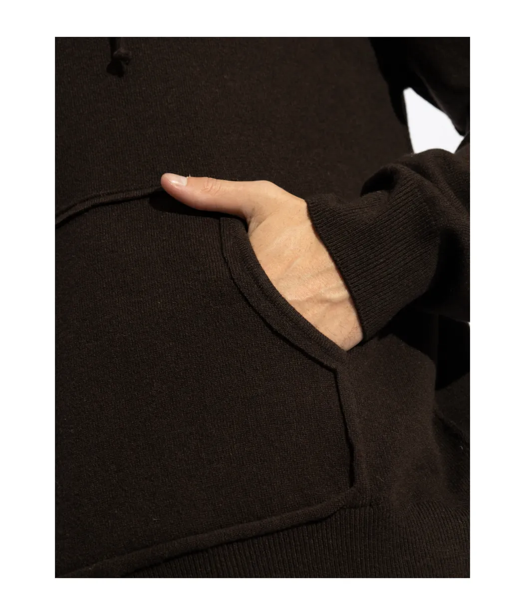Drawstring Knit Hoodie
