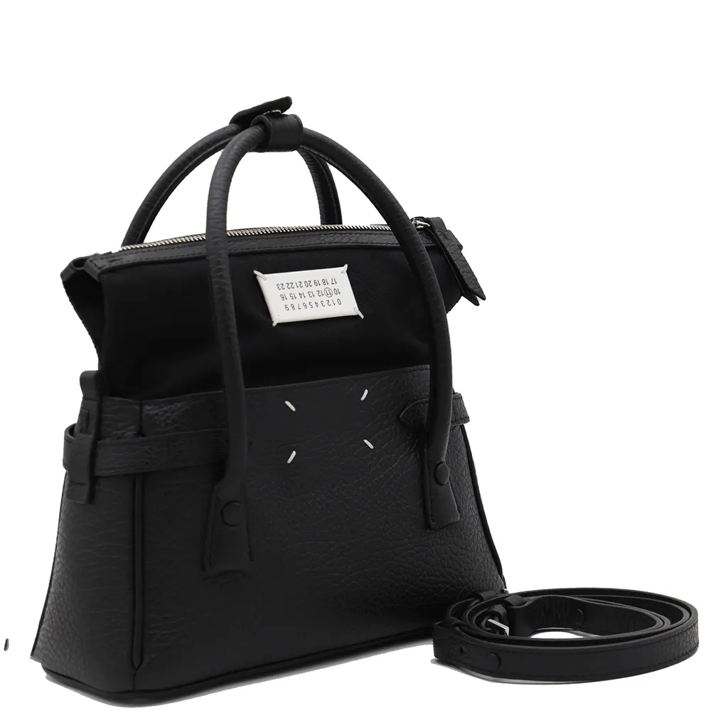 Logo Patch Top Handle Bag