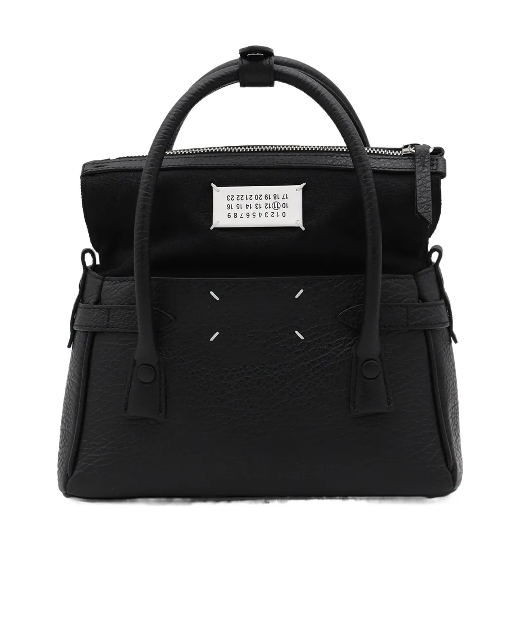Logo Patch Top Handle Bag